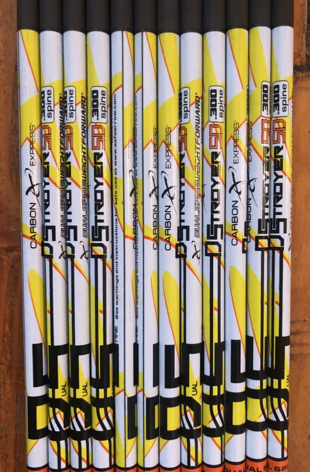 Destructor de flechas Carbon Express SD 300 COLUMNA VERTEBRAL - 12pk - ejes de flecha 51153 ~ NUEVO Foto 3 de 4
