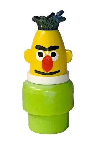 Fisher Price Little People Bert Sesame Street Muppet's Rare Figure Vintage Cutie