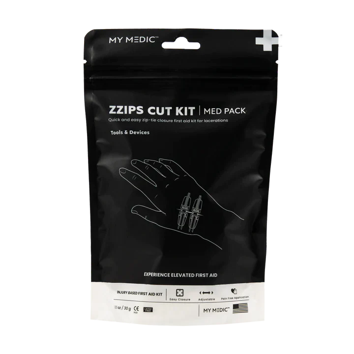 My Medic ZZips Cut Kit Wound Closure Strips Emergency Essential