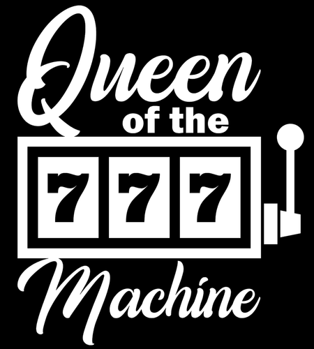 Queen of the machine Vinyl Decal, Bumper Sticker, Slot Machine, Casino, Gambling - Picture 5 of 5