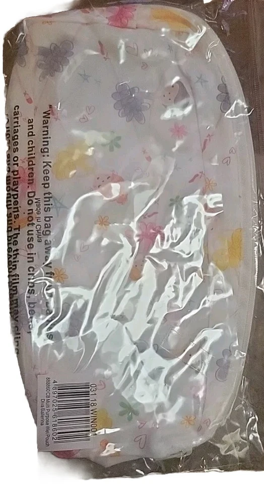 Charlie Banana Diaper Multi Purpose Wet Pouch Diva Ballerina 24cmx10.5cmx5.5cm - Image 2 of 2