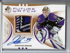  2007-08 SP Authentic Limited #219 Jonathan Bernier RC AUTO PATCH /100 - 4 Clrs