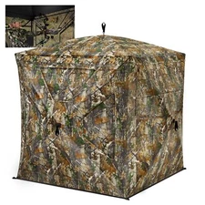 Hunting Blind 270°See Through with Silent Magnetic Door & Sliding Windows 2-3...