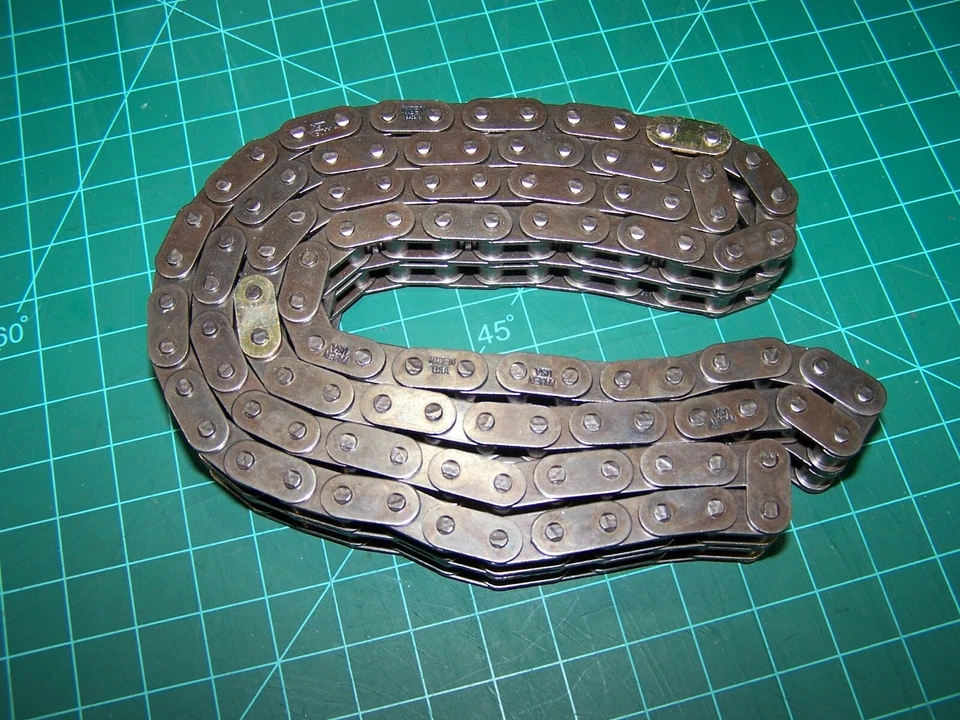 Cadena de distribución del motor de doble rodillo CLEVITE C4147 106 eslabones para Nissan 720, D21 Foto 3 de 4