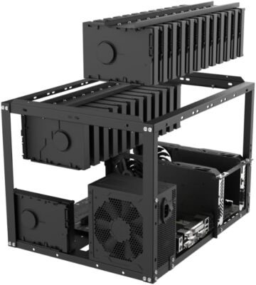 24+4 HDD Open Air Test Bench DIY PC Frame 3.5 Inch Hard Drive Holder Mining Chia