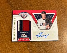 Jared Kelley 2019 USA Baseball Stars Game Patch Auto S-JK Texas White Sox /25