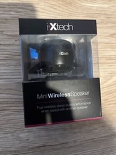 IXTECH Mini Portable Speaker w Remote Shutter Built in Mic Black