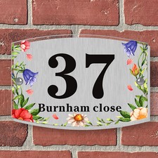 Personalised House Sign Door Number Plaque Custom Door Sign Name Plate Plaques