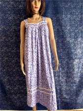 EQOUAER NIGHTGOWN SLEEVELESS FLORAL SZ M