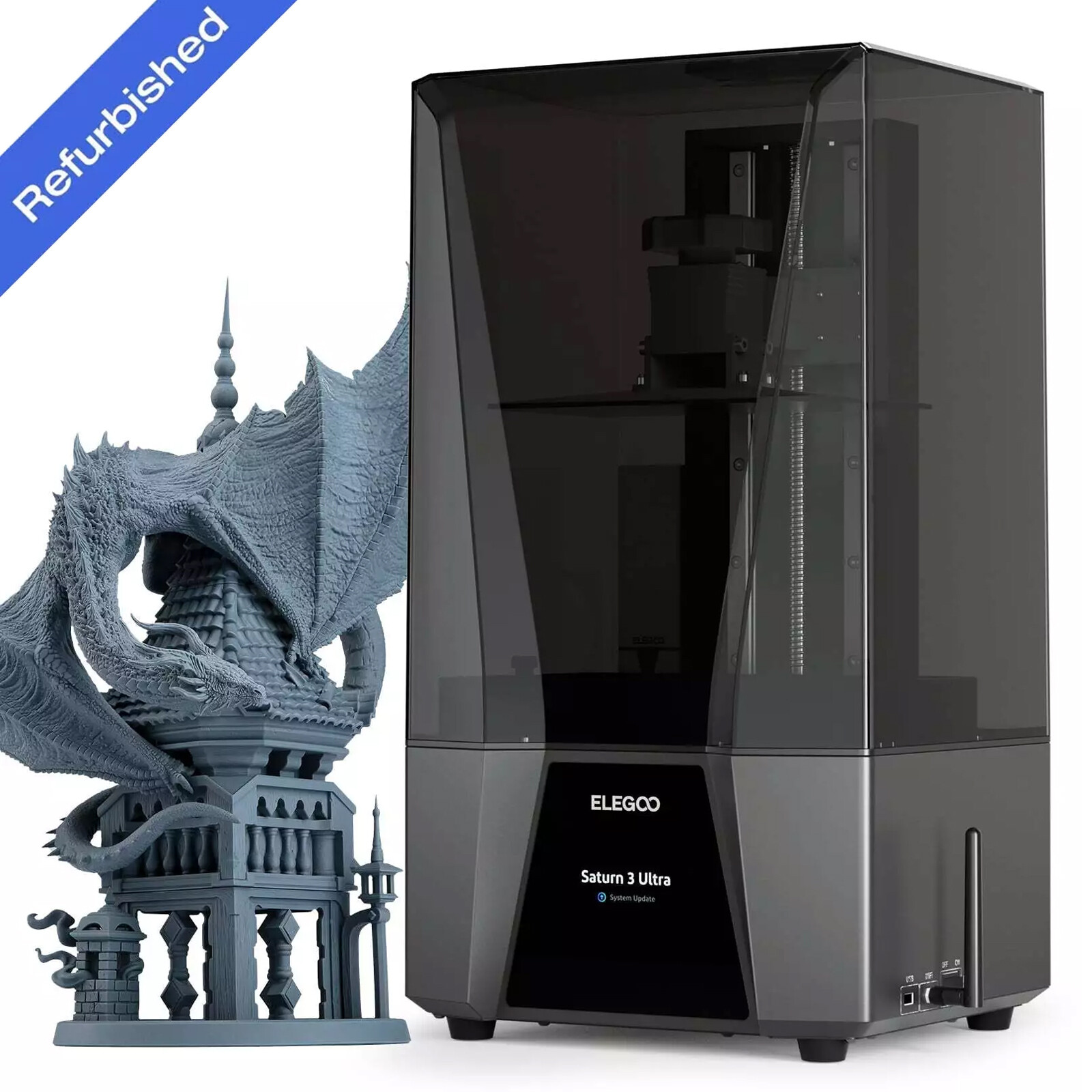 【Certified Refurbished】ELEGOO Saturn 3 Ultra 3D Printer MSLA Resin 10'' 12K LCD