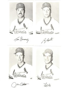 20 - circa 1989 St. Louis Cardinals Team Issued Postcard