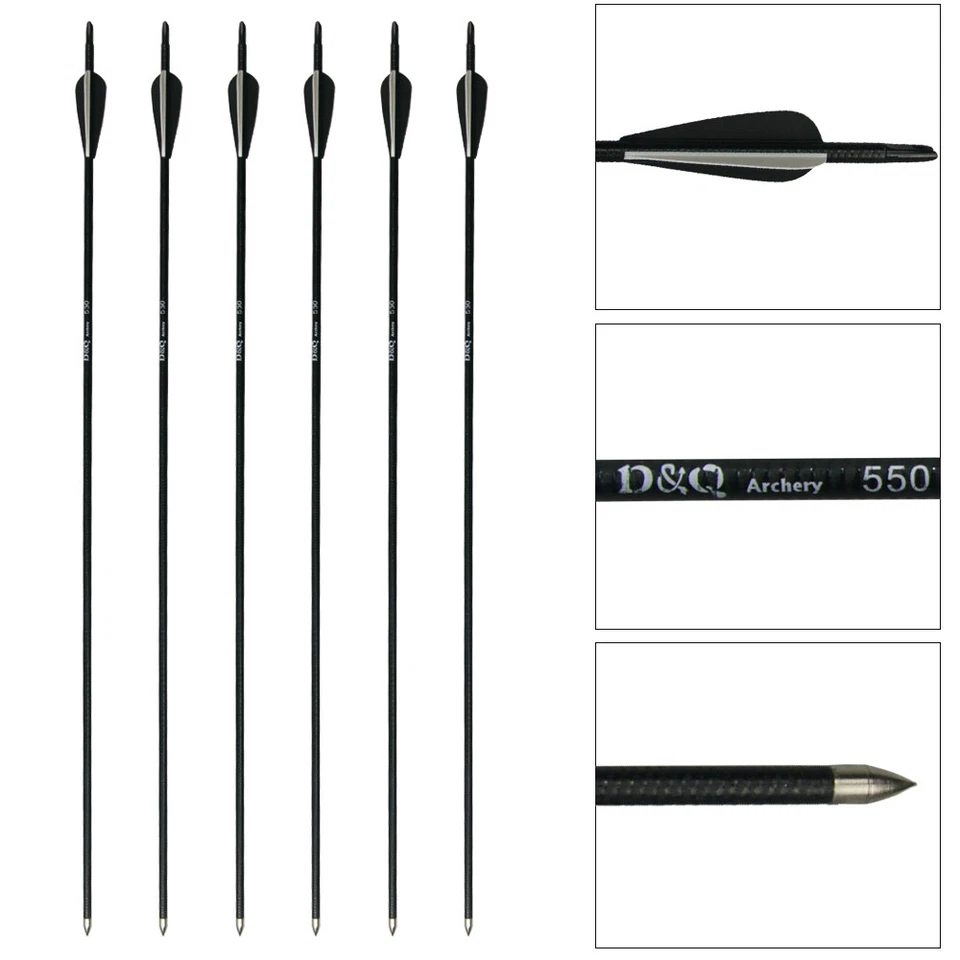 Juego de flechas de derribo de arco recurvo de tiro con arco de 50 lb diestro caza adulto profesional elevador de acero Foto 4 de 4