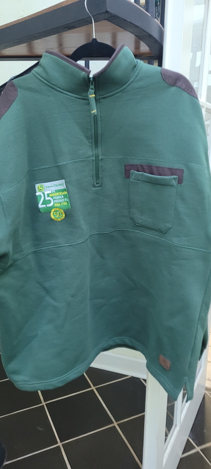 Authentic JohnDeere Quarter Zip Pullover jdpp - image 1