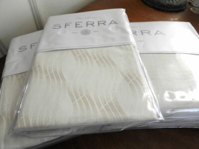 Sferra VISSIO F / QUEEN 4 PC Duvet Cover 2 Shams Set w/Boudoir Sham ...