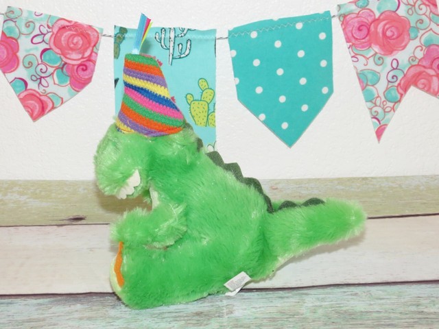 Gund Green T-Rex Birthday Hat Part Dinosaur Stuffed 8