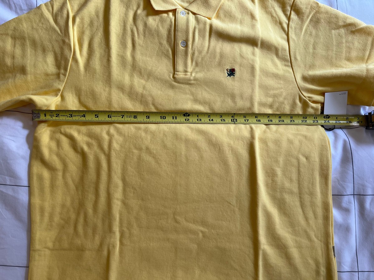 Aime Leon Dore ALD Piqué Polo Snapdragon Yellow SS23 Floral Crest
