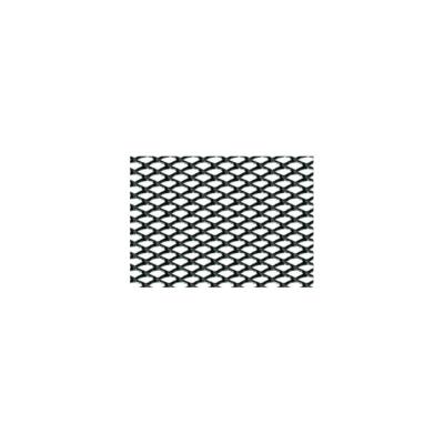 Racing Grill Rhombus 2X4Mm 100X33Cm Schwarz Anodisiertes Aluminium Gitter