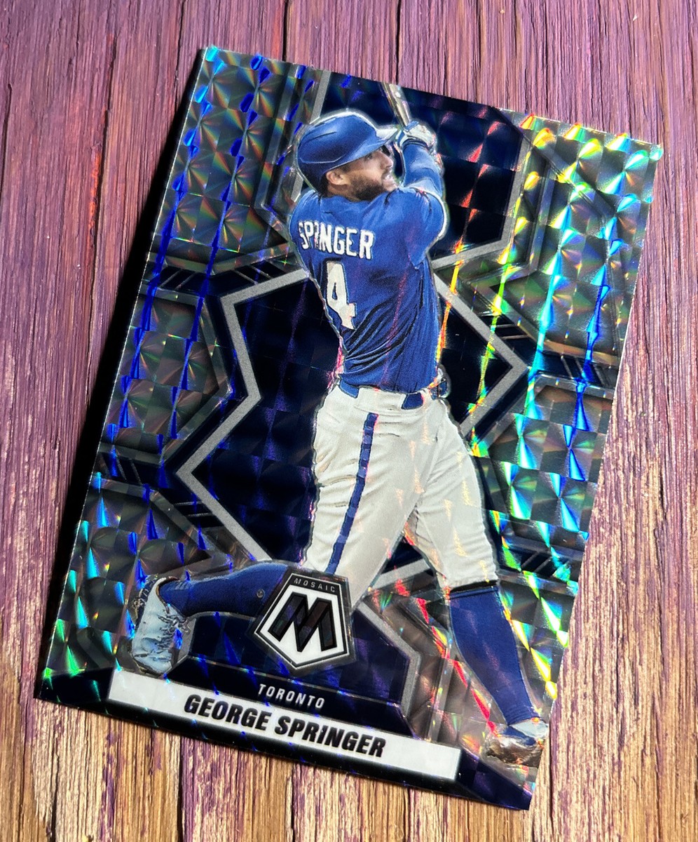 2022 Panini Mosaic Prizm Card #168 George Springer Toronto Blue