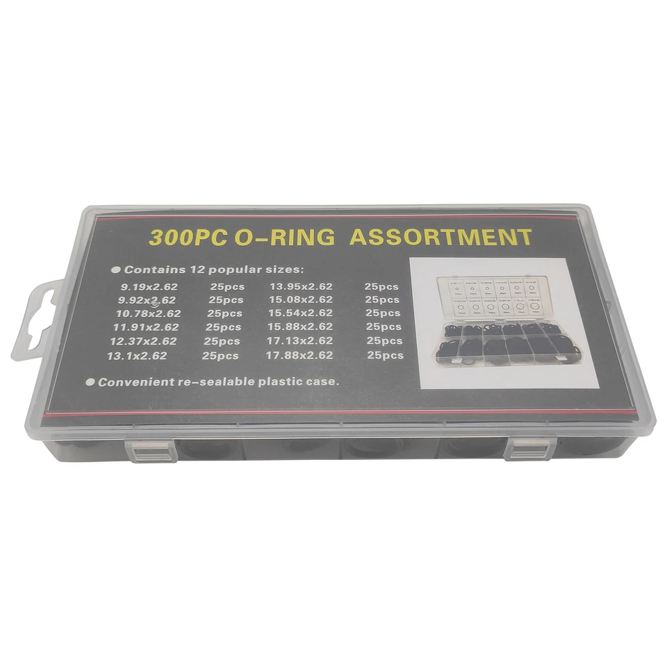 300 piezas juntas tóricas junta de sellado arandela goma coche sistema aire acondicionado kit junta tórica Foto 4 de 4