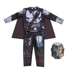 Kids Star Wars Mandalorian Costume Child Halloween Book Week Cosplay Bodysuit