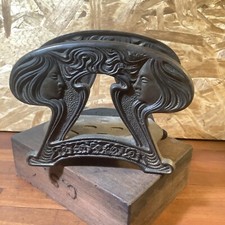 Antique Art Nouveau Deco Lady Ladder Rack Desk Holder INV-HC125