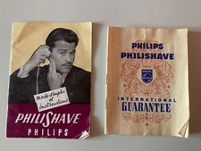 MODE D'EMPLOI ET INSTRUCTIONS PHILISHAVE - PHILIPS // VINTAGE + GARANTIE