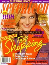 Seventeen 9/07,Ashlee Simpson,September 2007, BRAND NEW , LAST ONE 