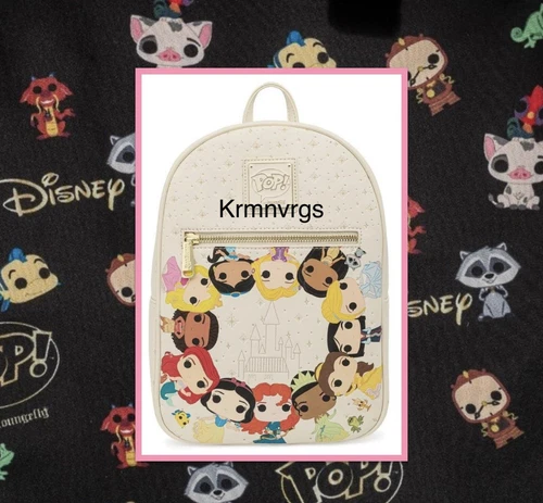 Loungefly Disney Princess Circles Mini Backpack; Funko POP! NWT