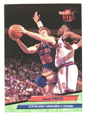 1992-93 Fleer Ultra NBA Basketball Cleveland Cavaliers Mark Price