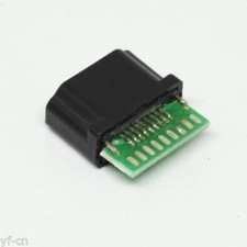 10pcs HDMI 19pin Female Socket with Breadboard Black Plastic Moulded Housing