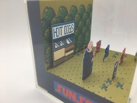Fester's Quest Addam's Family NES Nintendo Shadow Box Diorama Cube