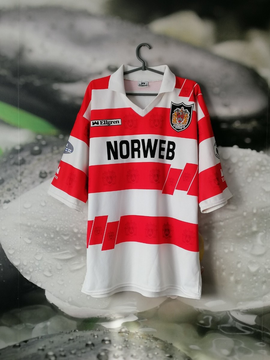 ウィガン ウォリアーズ ラグビーリーグ ホームシャツ 1990/1992 WIGAN WARRIORS 1990s HOME RUGBY LEAGUE SHIRT VINTAGE ELLGREN