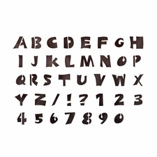 Letter Stencils Alphabet 3d Letters Airbrush Painting Decorative Stencil Art Diy For Sale Online Ebay