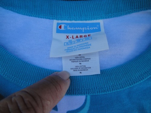 Champion Drop Shadow Logo Crewneck Heritage Script T-Shirt Men's XLarge - 第 7/10 張圖片