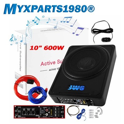600W 10Zoll Active Auto Untersitz Subwoofer Stereo-Verstärker Bass Lautsprecher