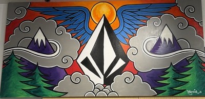 4x8 Ft. Original Jamie Lynn Painting Signed Contemporary Art