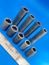 Snap-on Tools Socket Set 1/2” Drive 1/2” to 3/4” SAE 6 Point 9 pieces USA T-3-5