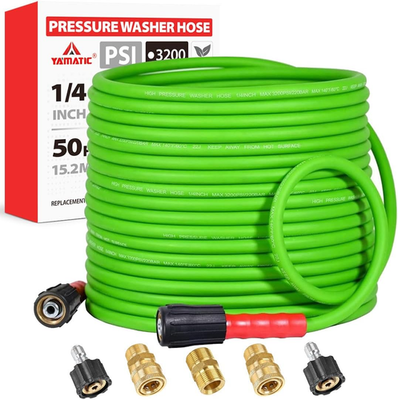 #ad Super Flexible Pressure Washer Hose 50FT for Power Washer Replacement Kink Resi $58.99