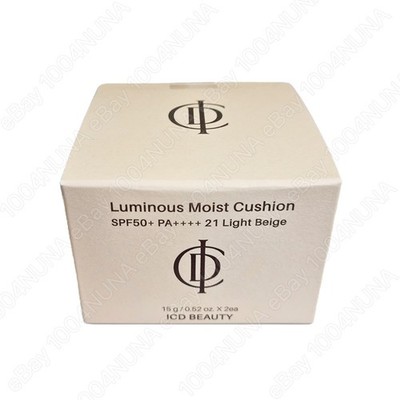 INCELLDERM ICD Beauty Luminous Moist Cushion & Refill SPF 50 2