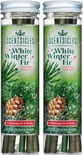 Scentsicles White Winter Fir Scented Christmas Tree Ornaments - 2 Bottles
