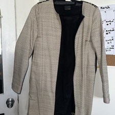 Fendi Leather Combo Coat Size 42