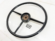 Vintage 1940s 1950s 3 Spoke Black Steering Wheel Horn Ring Hub Hot Rod U3b-90 Vintage 1940s 1950s 3 Spoke Black Steering Wheel Horn Ring Hub Hot Rod U3b-90