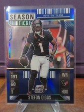 Stefon Diggs 2024 Contenders Optic Blue Season Ticket 30/99 Houston Texans