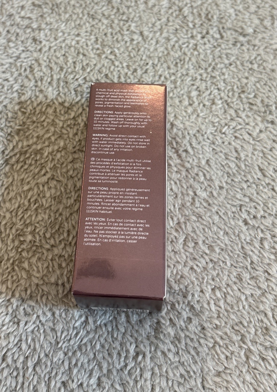 111SKIN Rose Quartz Exfoliating Mask Radiance 30ml/1.01 fl oz Travel NIB SRP$160