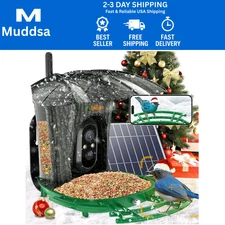 Bird Buddy Smart Bird Feeder With Camera Solar Powered Extra Large Black GİFT