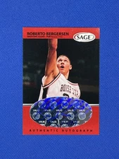 1999-00 SAGE Autograph Roberto Bergersen Rookie Auto Boise State Broncos #A5 rc