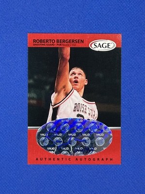 1999-00 SAGE Autograph Roberto Bergersen Rookie Auto Boise State Broncos #A5 rc