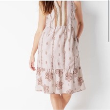 J. Jill Women's Clip dot Tiered Dress Sz 4X