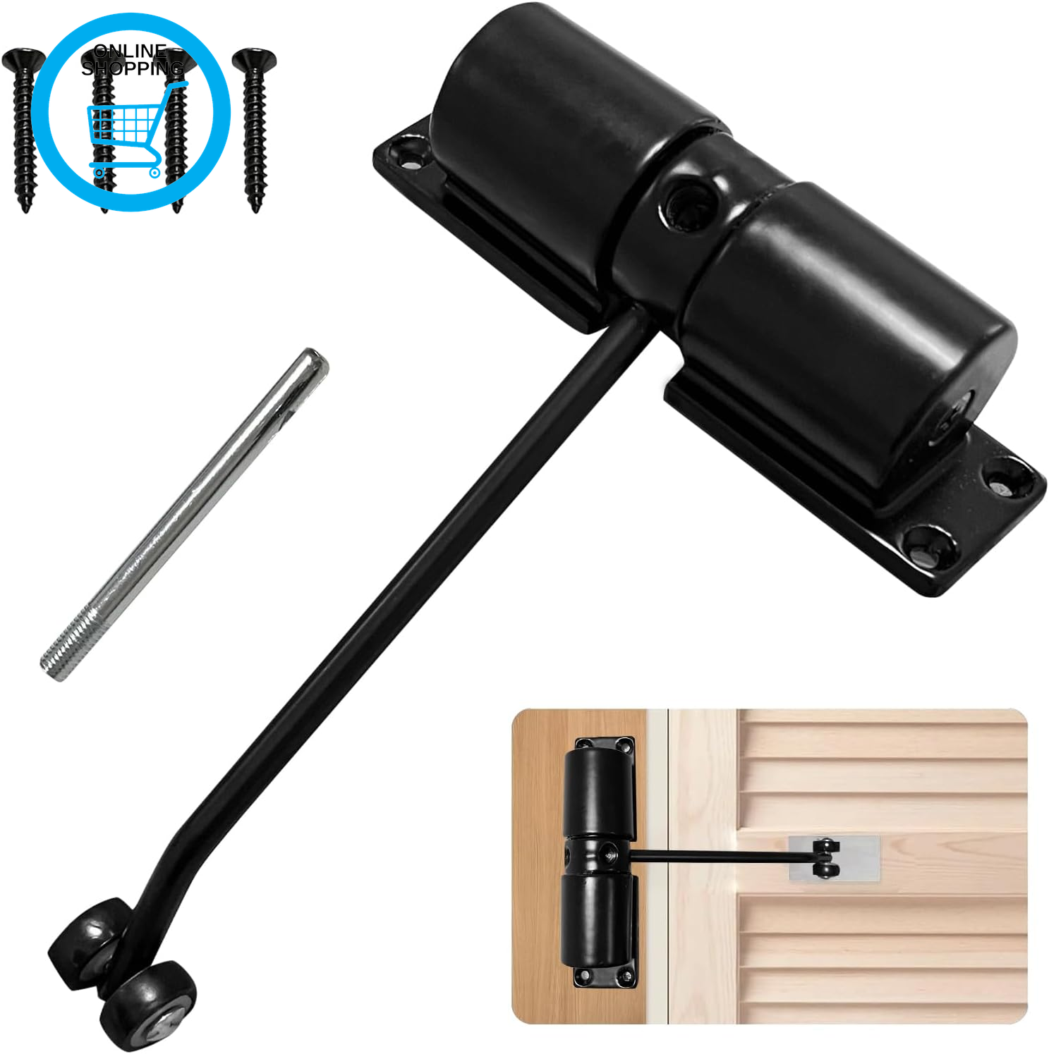 Spring Door Closer,Safety Automatic Door Closer,Adjustable Door Spring Closer Do