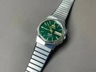 Vintage Orient Crystal 3 Star Automatic Alpine Green  Dial 35mm Men's Watch